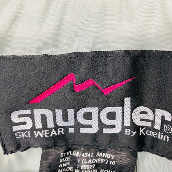 Vintage '80s Kaelin Ski Snuggler in Teal Green with Pockets/Draw Cords/Snaps - Picture 10 of 10